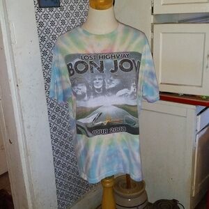 BOON JOVI 2008 tie dye concert shirt
